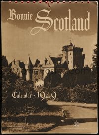 3x039 BONNIE SCOTLAND 10x14 calendar 1949 photographs of castles and landscapes in Scotland!