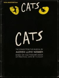 3x192 CATS 9x12 song book 1982 songs from Andrew Lloyd Webber's classic Broadway musical!