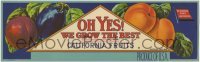 3x137 DI GIORGIO FRUIT CORPORATION 4x13 crate label 1950s we grow the best California fruits!