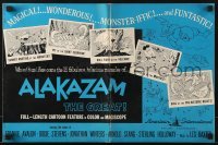 3x538 ALAKAZAM THE GREAT pressbook 1961 Saiyu-ki, early Japanese fantasy anime, cool cartoon art!