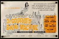 3x626 DR. GOLDFOOT & THE BIKINI MACHINE pressbook 1965 sexy babes with kiss & kill buttons!