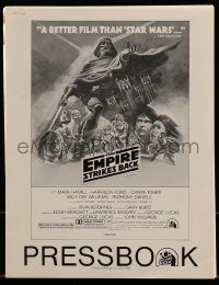 3x631 EMPIRE STRIKES BACK pressbook 1980 George Lucas sci-fi classic, great art by Tom Jung!