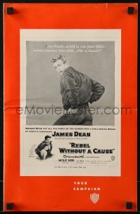 3x847 REBEL WITHOUT A CAUSE pressbook 1955 Nicholas Ray, what makes James Dean tick like a bomb!