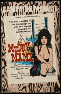 3x854 RIVERBOAT MAMA pressbook R1974 great images of sexy naked Morganna, Muddy Mama!