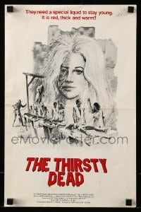 3x931 THIRSTY DEAD pressbook 1974 they need a special red, thick & warm liquid to stay young!