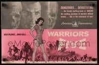 3x972 WARRIORS FIVE pressbook 1962 Leopoldo Savona, Jack Palance, the incredible sexy Anna Ralli!