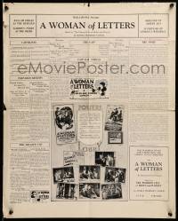 3x989 WOMAN OF LETTERS pressbook 1926 Hallam Cooley, Kathryn Perry, Married Life comedy series!