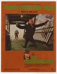 3x227 FRENCH CONNECTION sheet music 1971 Gene Hackman in movie chase climax, the theme song!