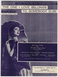 3x235 HELEN MORGAN STORY sheet music 1957 Ann Blyth, The One I Love Belongs to Somebody Else!