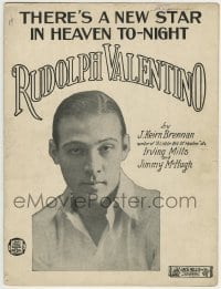 3x260 THERE'S A NEW STAR IN HEAVEN TONIGHT sheet music 1926 Rudolph Valentino tribute!