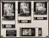 3x017 EMPIRE STRIKES BACK ad slick R1997 they're back on the big screen!