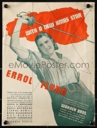 3x104 CAPTAIN BLOOD trade ad 1939 pirate Errol Flynn is a new Xmas star, Michael Curtiz classic!