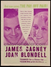 3x105 CROWD ROARS trade ad 1932 James Cagney, Joan Blondell, directed by Howard Hawks!