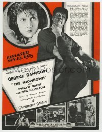 3x117 SHOWDOWN English trade ad 1928 George Bancroft, Evelyn Brent, Neil Hamilton