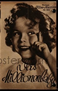 3x347 BABY TAKE A BOW Austrian program 1934 different images of Shirley Temple, Dunn & Trevor!
