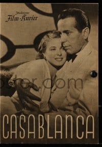 3x363 CASABLANCA Austrian program 1948 Humphrey Bogart, Ingrid Bergman, Michael Curtiz, different!
