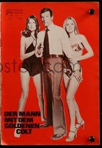3x423 MAN WITH THE GOLDEN GUN Austrian program 1974 different images of Roger Moore as James Bond!