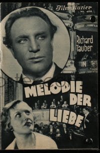 3x452 RIGHT TO HAPPINESS Austrian program 1932 Georg Jacoby's Melodie der Liebe, Richard Tauber