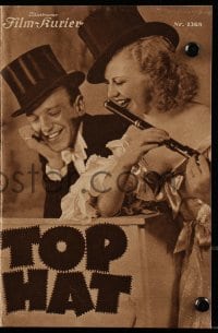 3x483 TOP HAT Austrian program 1936 wonderful different images of Fred Astaire & Ginger Rogers!