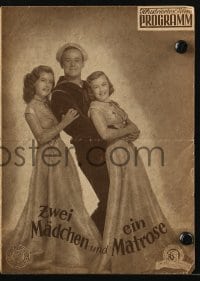 3x485 TWO GIRLS & A SAILOR Austrian program 1948 Van Johnson, June Allyson, Gloria DeHaven!