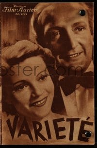 3x488 VARIETE Austrian program 1935 many images of beautiful Annabella & her two lovers!