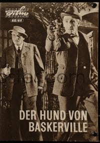3x297 HOUND OF THE BASKERVILLES East German program 1964 Peter Cushing as Sherlock, different!