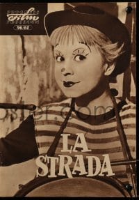 3x305 LA STRADA East German program 1961 Fellini, Giulietta Masina, Anthony Quinn, different!