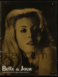 3x553 BELLE DE JOUR pressbook 1968 Luis Bunuel classic, c/u of sexy prostitute Catherine Deneuve!