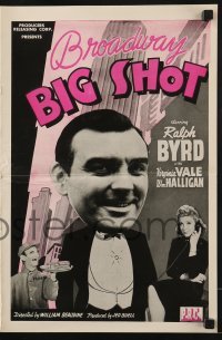 3x577 BROADWAY BIG SHOT pressbook 1942 Ralph Byrd in tuxedo by New York skyline, Virginia Vale!