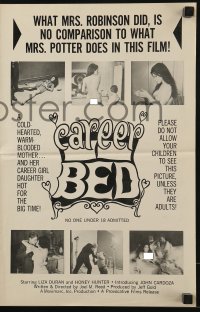3x586 CAREER BED pressbook 1969 what Mrs. Robinson did is no comparison to what Mrs. Potter does!