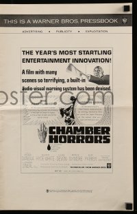 3x591 CHAMBER OF HORRORS pressbook 1966 close up of Patrick O'Neal wielding cleaver!