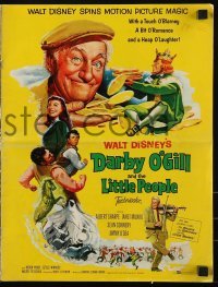 3x610 DARBY O'GILL & THE LITTLE PEOPLE pressbook 1959 Disney, Sean Connery, it's leprechaun magic!