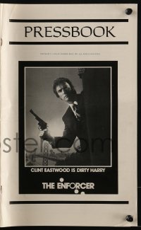 3x632 ENFORCER pressbook 1976 classic images of Clint Eastwood as Dirty Harry with his gun!