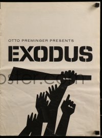 3x636 EXODUS pressbook 1961 directed by Otto Preminger, lots of Saul Bass artwork throughout!