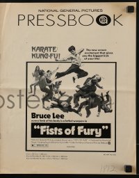 3x647 FISTS OF FURY pressbook 1973 Bruce Lee, Tang shan da xiong, great kung fu images!