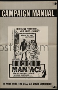 3x648 FIVE MINUTES TO LIVE pressbook R1966 first Johnny Cash, Door-to-Door Maniac, it could be YOU!