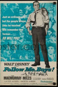 3x653 FOLLOW ME BOYS pressbook 1966 Fred MacMurray leads Boy Scouts, young Kurt Russell, Disney