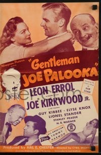 3x660 GENTLEMAN JOE PALOOKA pressbook 1946 Joe Kirkwood Jr, Ham Fisher art, boxing comedy!