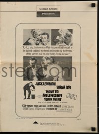 3x700 HOW TO MURDER YOUR WIFE pressbook 1965 Jack Lemmon, Virna Lisi, the most sadistic comedy!