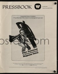 3x758 MAGNUM FORCE pressbook 1973 Clint Eastwood is Dirty Harry pointing his huge gun!