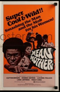 3x776 MEAN MOTHER pressbook 1974 super cool & wild, smashing the man & the mob for his women!