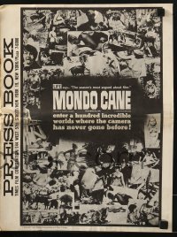 3x783 MONDO CANE pressbook 1963 classic early Italian documentary of human oddities!