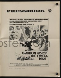 3x812 OMEGA MAN int'l pressbook 1971 Charlton Heston is the last man alive, and he's not alone!