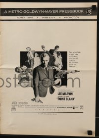 3x837 POINT BLANK pressbook 1967 Lee Marvin, Angie Dickinson, John Boorman film noir!