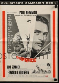 3x839 PRIZE pressbook 1963 great images of spy Paul Newman & sexy Elke Sommer!