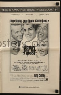 3x857 ROBIN & THE 7 HOODS pressbook 1964 Frank Sinatra, Dean Martin, Sammy Davis Jr, Bing Crosby