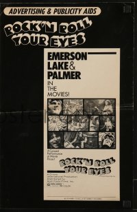 3x861 ROCK 'N ROLL YOUR EYES pressbook 1974 Emerson Lake & Palmer