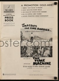 3x938 TIME MACHINE pressbook 1960 H.G. Wells, George Pal, great sci-fi images & art!