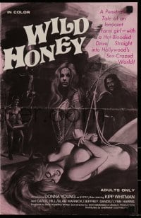 3x983 WILD HONEY pressbook 1972 the penetrating tale of an innocent farm girl in Hollywood!