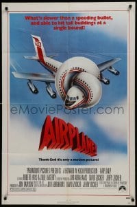 3y031 AIRPLANE 1sh 1980 classic zany parody by Jim Abrahams and David & Jerry Zucker!